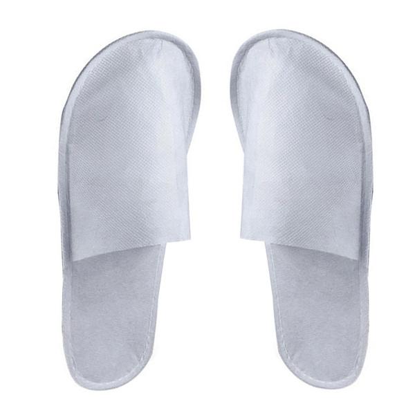 20-Pairs: Spa Hotel Guest Soft Slippers Closed Toe Disposable Travel Slipper